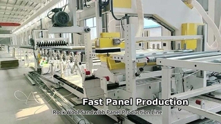 Rock Wool Sandwich Panel Üretim hattı