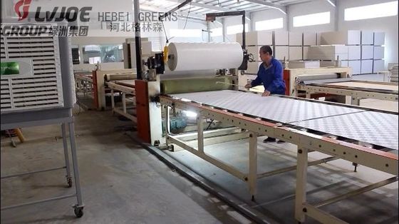 İyi bir fiyat. Yüksek Kapasiteli Tam Otomatik Laminasyon Makinesi Alçı Levha İçin Daha Az İşçi çevrimiçi
