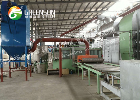 Isı Yalıtım Fonksiyonu Mineral Yün Tavan Levha Yapma Makinesi Özel Renk