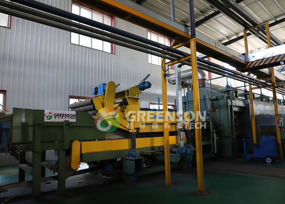 Otomatik kesim testere kaya yün taş yün tahtası yapım makinesi üretim hattı