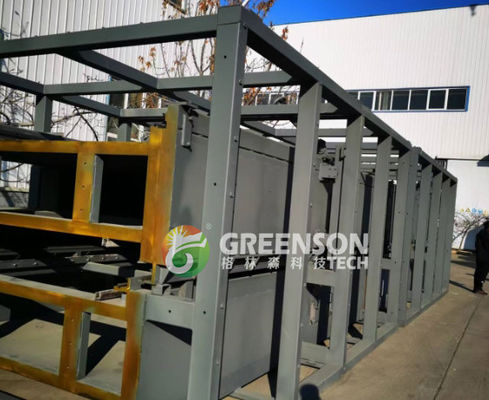 İyi bir fiyat. 1200mm-2400mm uzunluğunda, PLC kontrolü ve yıllık kapasitesi 30000-60000 ton olan özel kaya yünü üretim hattı çevrimiçi