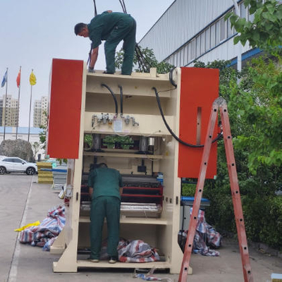 Susturulmuş alçı tavan karo karo tahtası hidrolik pres deliği delme makinesi yumruklama makinesi