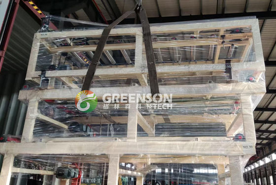 Ucuz maliyetli 2x2 Düşük Tavan Tile 15m/min ayarlanabilir Hız ile Alçıman Tavan Tile Yapma Makinesi