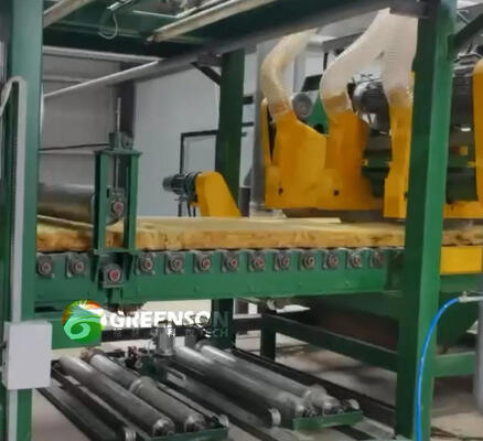 İyi bir fiyat. PLC kontrolü ile özel kaya yünü üretim hattı 1,2 metre genişliğinde ve mineral yün kart üretimi için doğal gaz kubbesi çevrimiçi