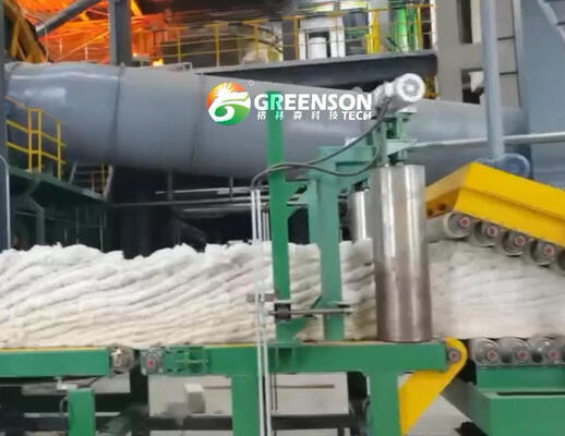 İyi bir fiyat. Endüstriyel sınıflı yüksek yoğunluklu kaya yünü kart üretim hattı, 80-200kg/m3 ham madde yoğunluğu PLC kontrol sistemi ve 380V/50Hz güç kaynağı çevrimiçi