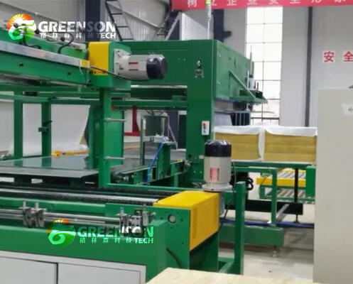 İyi bir fiyat. Dış Dekorasyon Duvar Yüksek yoğunluk 40-150 Kg/m3 Mineral Rock Wool Panel Üretim hattı Yılda 10000-60000 ton Kapasite ve 200-300 KW Toplam Güç çevrimiçi