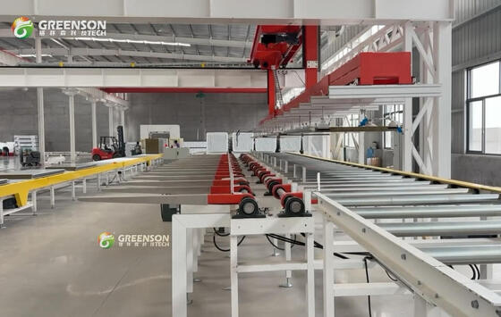 İyi bir fiyat. Yüksek Kaliteli Taş Yünü Levhalar İçin Tam Otomatik Kararlı Çalışan Özelleştirilebilir Taş Yünü Sandviç Panel Üretim Hattı çevrimiçi