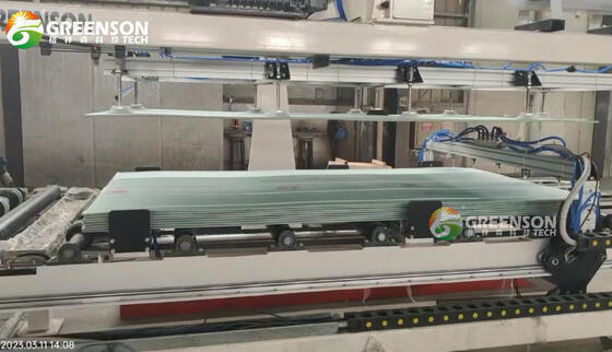 İyi bir fiyat. Tam Otomatik Alçıpan Şerit Dilme Makinesi PLC Kontrollü Alçı Panel Şerit Kesici çevrimiçi