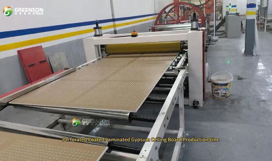 Kurutma İstifleme ve Paletleme Fonksiyonlu Sürekli Alçı Panel Sprey Boya Hattı